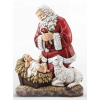 24" Kneeling Santa Slim Profile Figurine